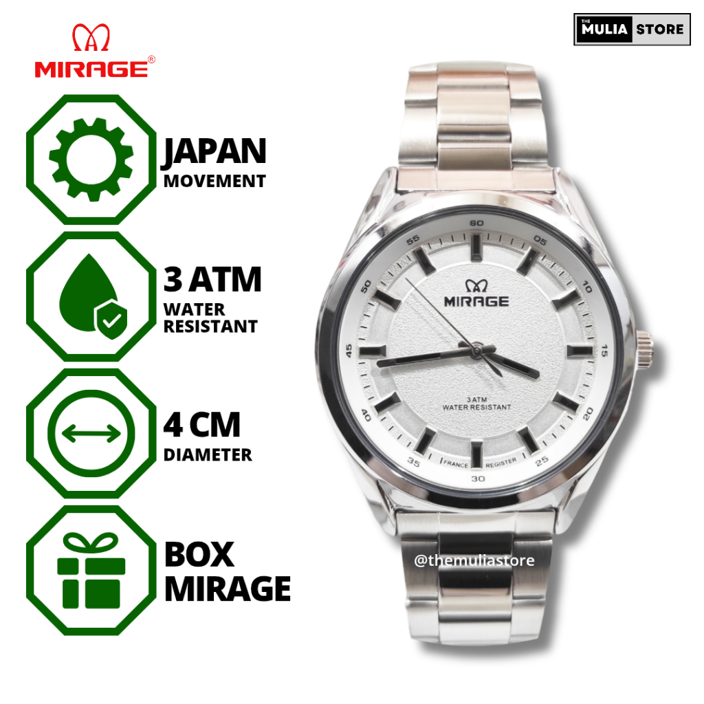 MIRAGE Jam Tangan Pria Mirage Original 8860 M Analog