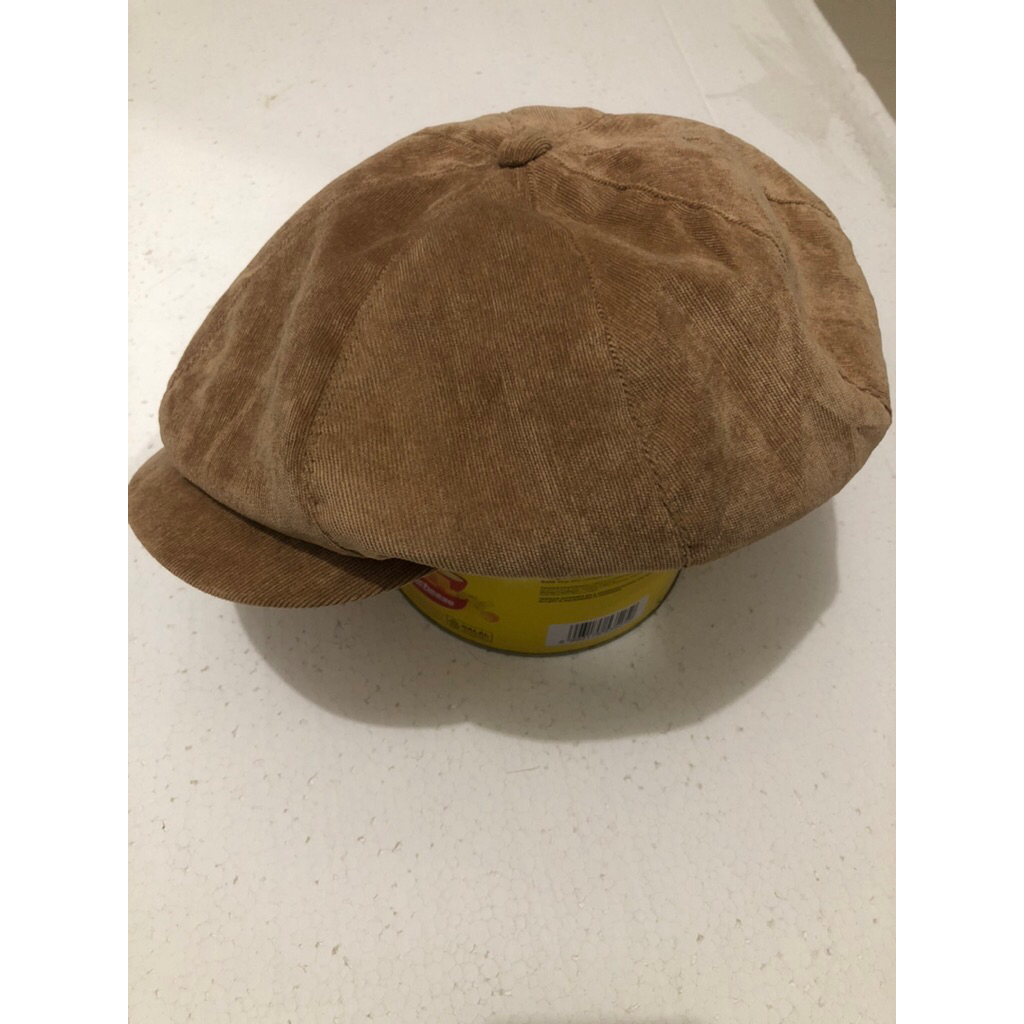 Topi newsboy Bahan corduroy size 57-59 (stelan)