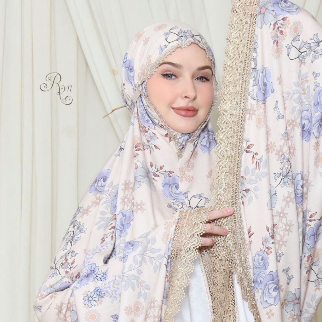 Mukena Rayon Jumbo Premium Mukena RYN Rayyan Ori Original 100% Mukena Travel Dewasa Rayon Twill Hani