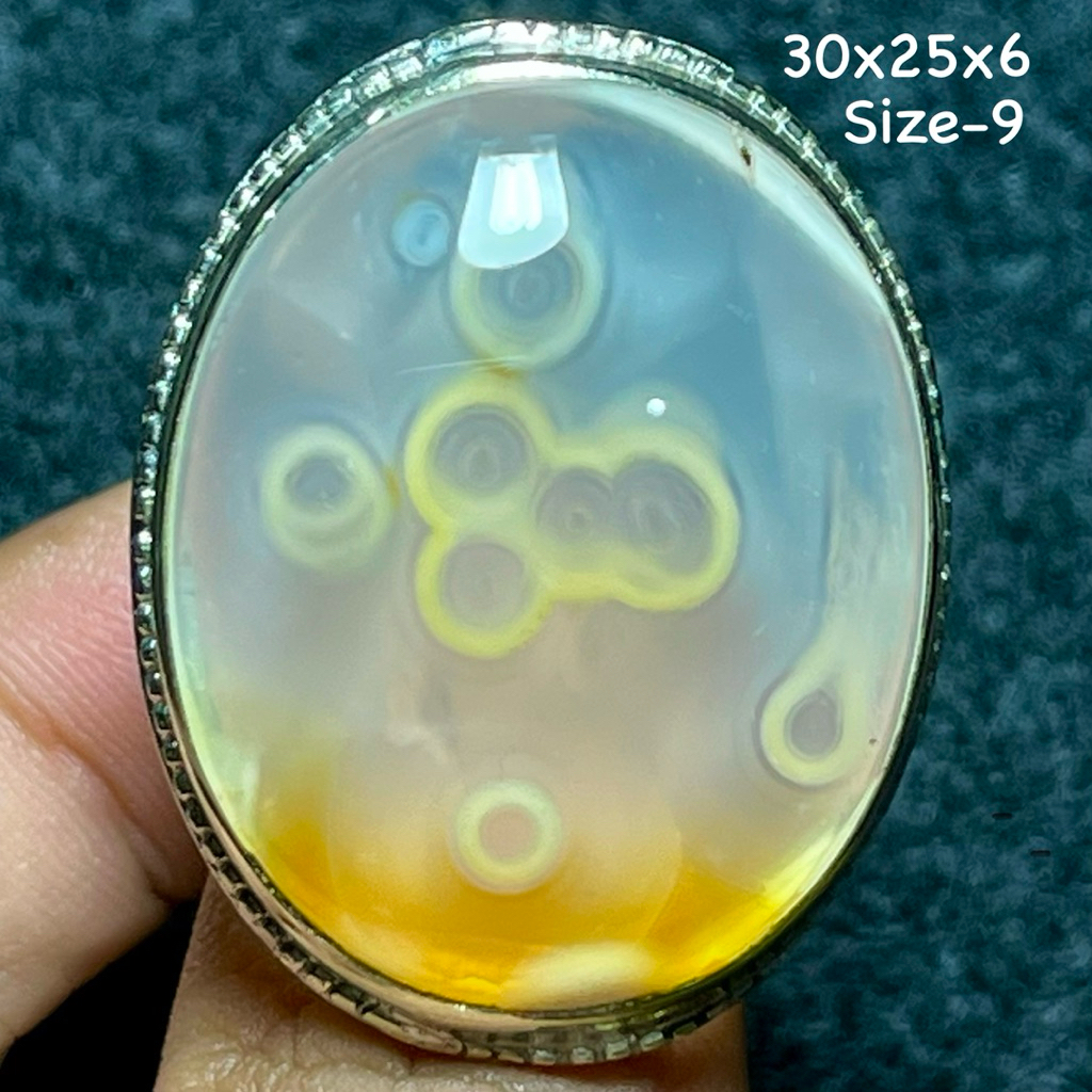 Cincin Batu Akik Natural Anggur Baturaja (Asli Alam)