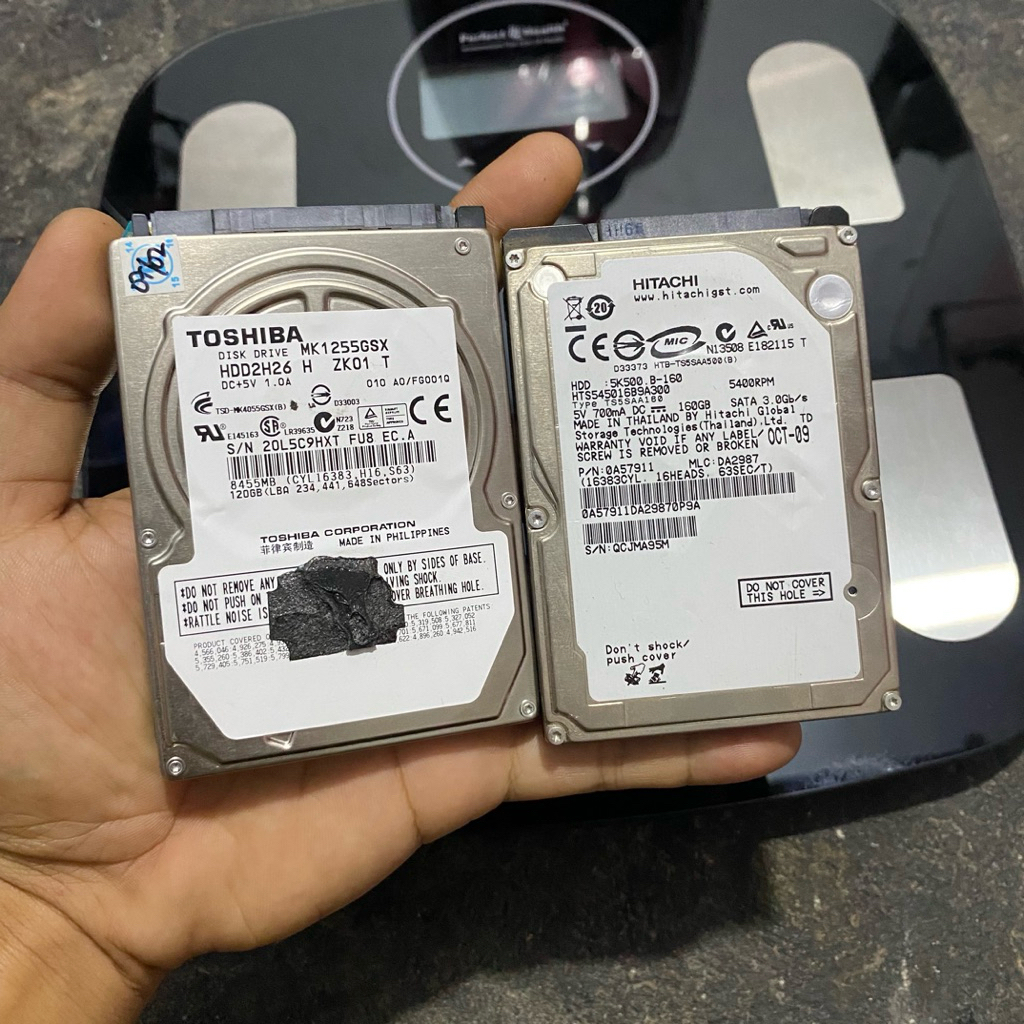 Hardisk External Eksternal 160gb & 120gb Bekas Copotan Ps2 ada isi game