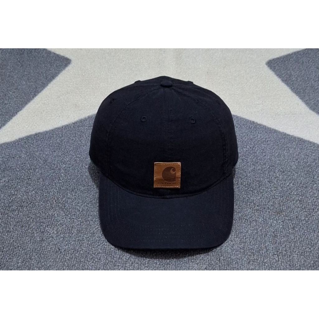topi hitam velcro second original bekas carhartt
