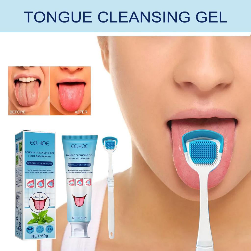 EELHOE Tongue Cleansing Gel Pembersih Lidah Perawatan Mulut Pembersih Lidah