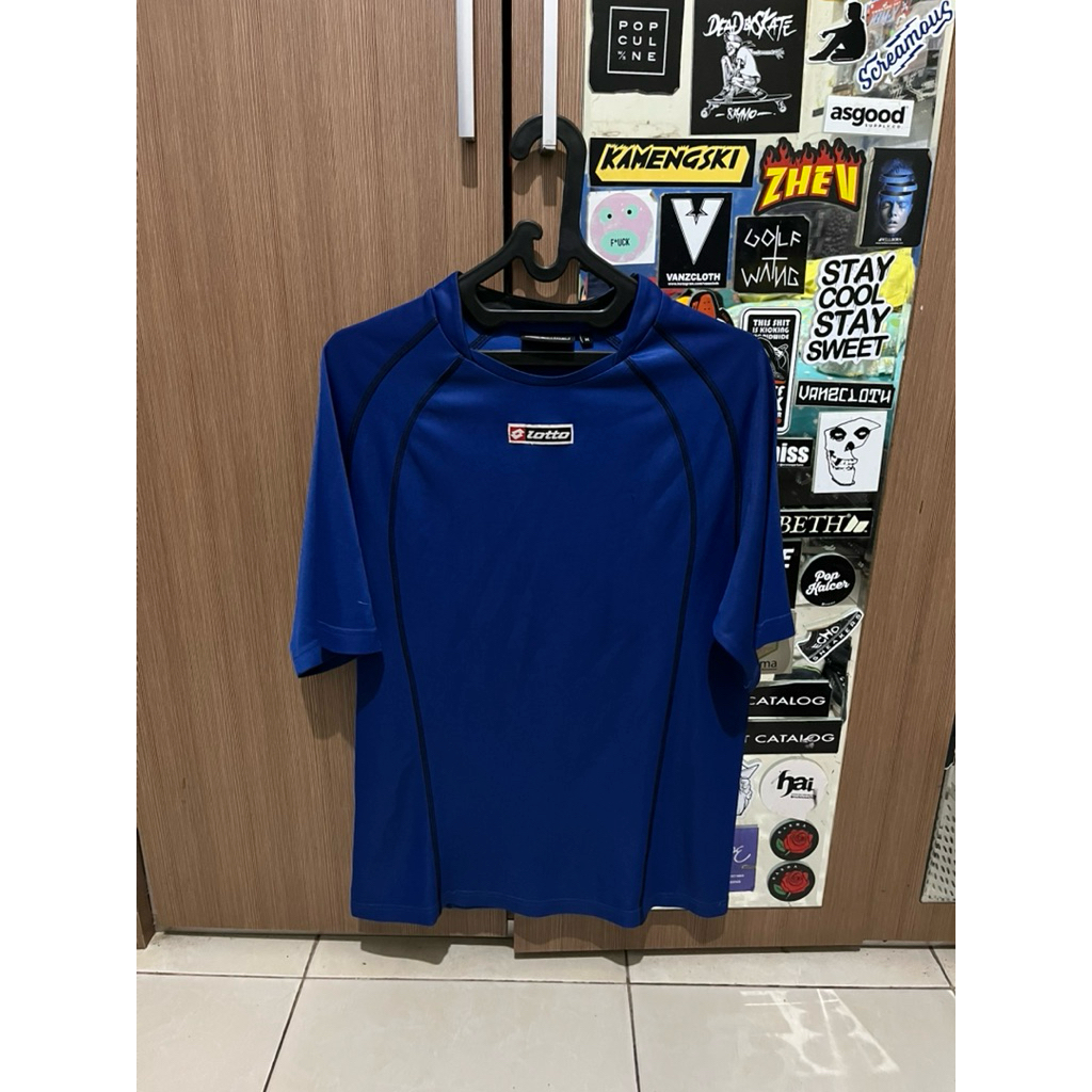 Jersey Retro Sport Lotto Blue Basic Template