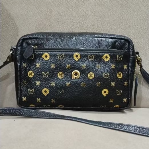 TAS SELEMPANG PAPILLON K 3395 SEKEN WARNA HITAM MULUS