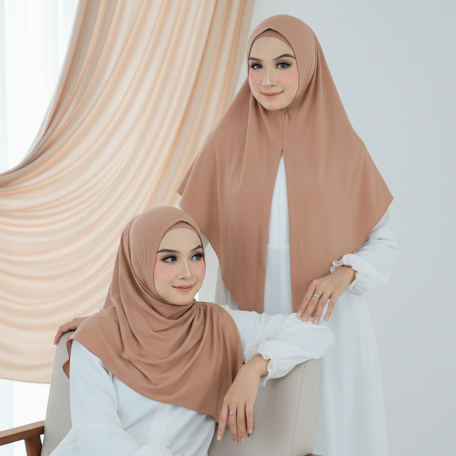 HIJAB SEGITIGA INSTANT JERSEY PREMIUM