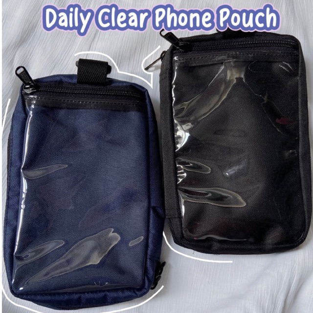 Tas Kalung Hp Transparan Mini Card Phone Sling bag clear | Tas HP & Kartu Mini