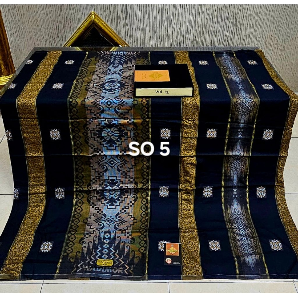 Sarung Wadimor Songket Timbul-print Motif BHS songket-Print Premium, Viral Terlaris, untuk pria &wan