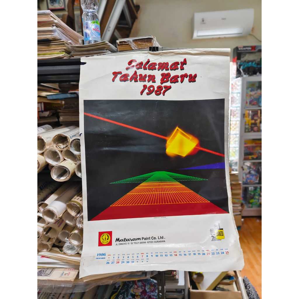 KALENDAR LAWAS KALENDER TAHUN 1987 EMOC TOKO AMAN BLITAR