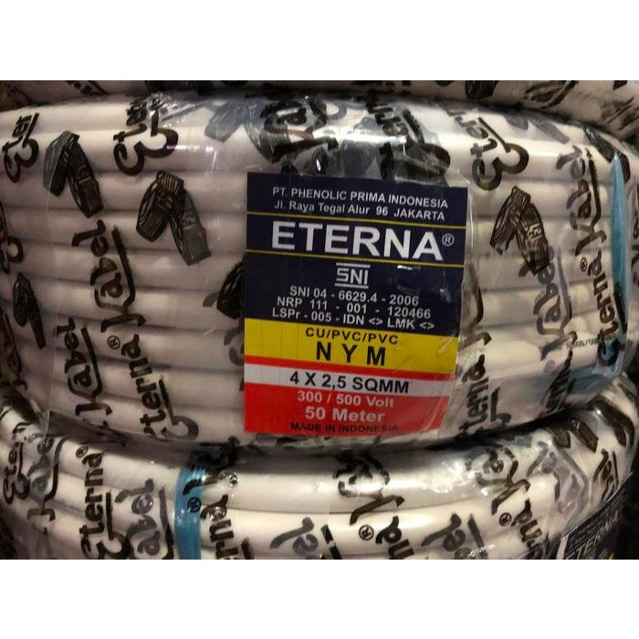 KABEL NYM 4X2,5MM ETERNA (KAWAT) SNI