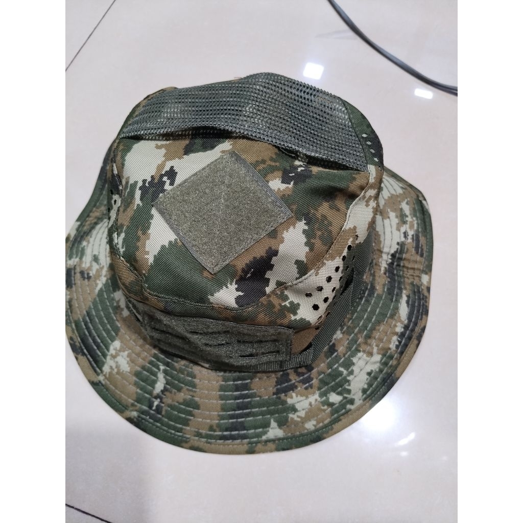 TOPI RIMBA LASER SAGE GREEN KAWAT BAHAN VELBET / TOPI RIMBA SAGE GREEN TERBARU