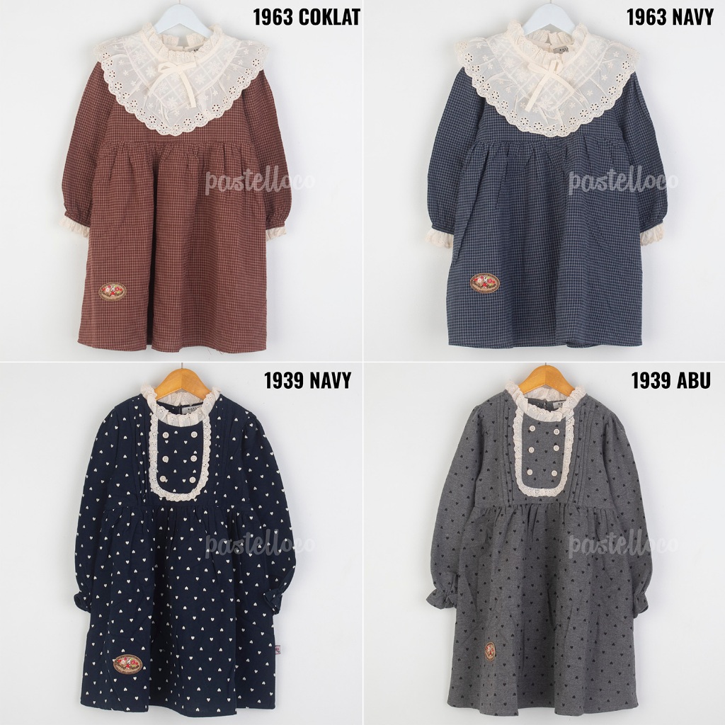 BALLET DE PARIS BAJU ANAK PEREMPUAN PANJANG DRESS ANAK PREMIUM QUALITY BRANDED TERBARU