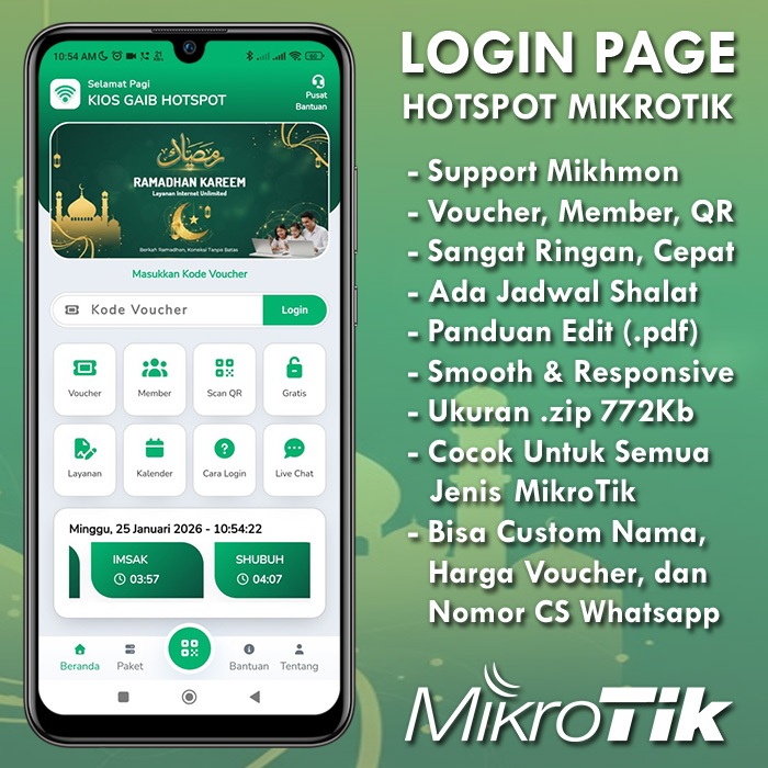 Ramadhan Kareem - Template Login Page Hotspot MikroTik
