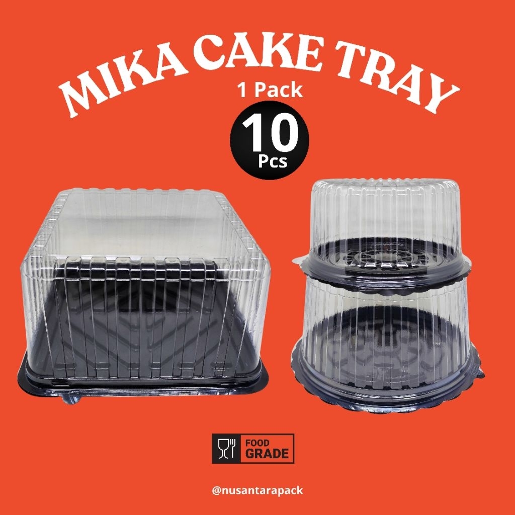 Mika CT Cake Tray Coklat Bulat & Kotak | Alas Kue Tart Bolu Puding Ukuran 10 15 20 25