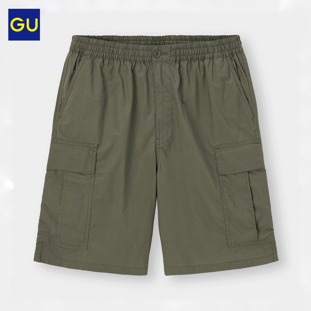Short Pants Wide Cargo Gu Uniqlo Green