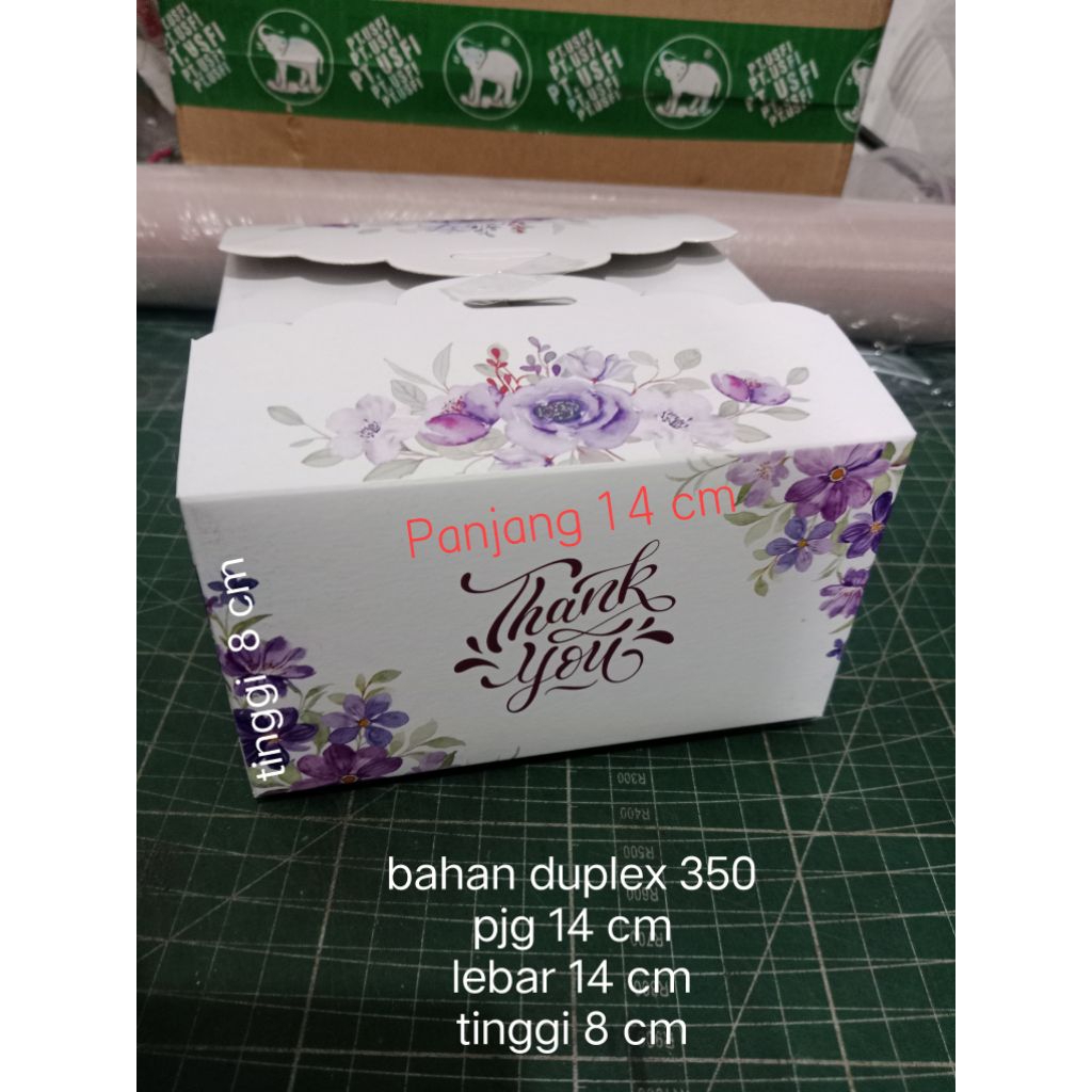 Box souvenir untuk mangkok two tone UNGU