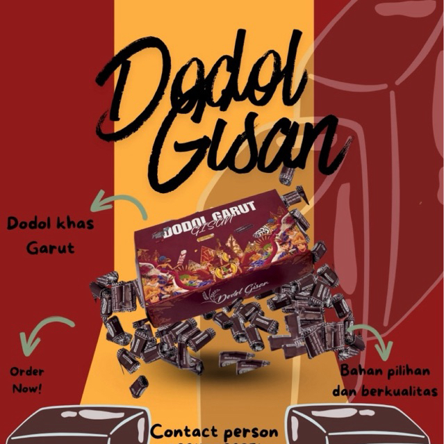 Dodol Garut Gisan Coklat Susu | Dodol Garut Spesial Quality  Rasa Coklat Susu
