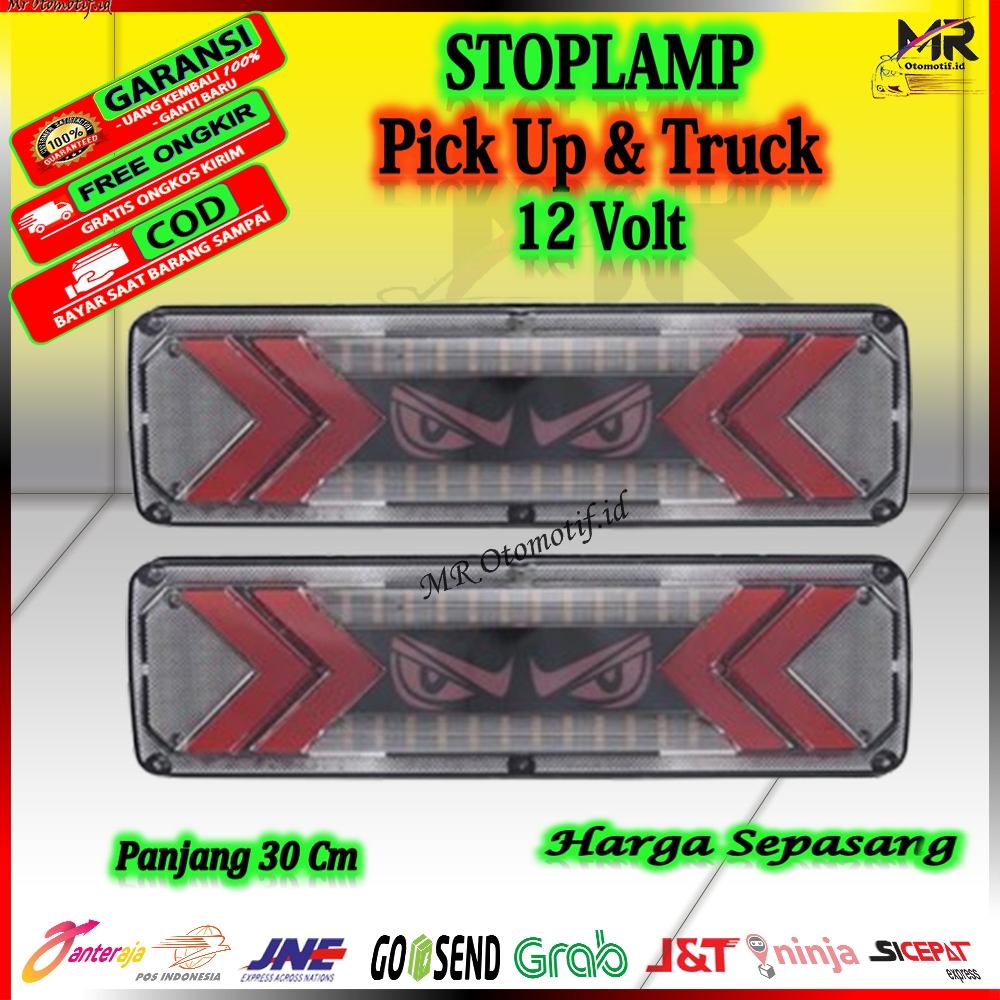 Lampu Rem Belakang Stop Lamp LED Model MATA VERSI 4 Terbaru Truk Canter Hino Pickup Pikup L300 New C