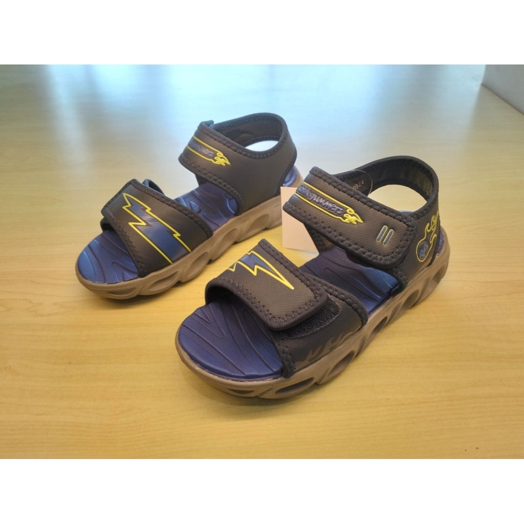 Sandal Gunung Anak Laki Laki Bata Bubble Gummers Terbaru Sepatu Sandal Berlampu Warna Biru