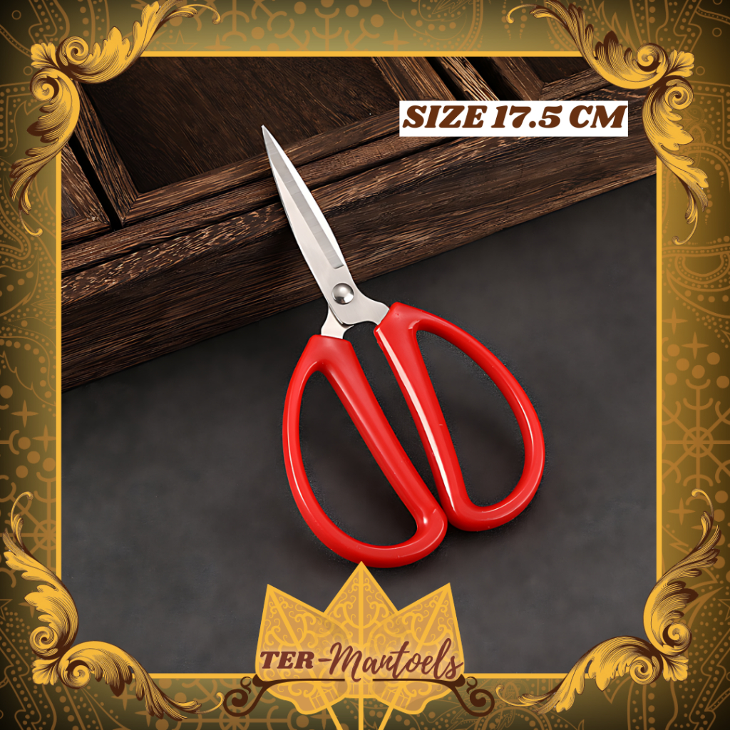 Gunting Kodok Stainless 17.5 Cm / Gunting Kain Jahit Tajam / Gunting Stainless Tajam Serbaguna