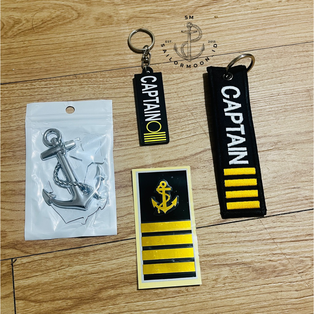 STIKER PELAUT STIKER KAPTEN STICKER CAPTAIN KEYCHAIN CAPTAIN GANTUNGAN KUNCI KAPTEN GANTUNGAN KUNCI 
