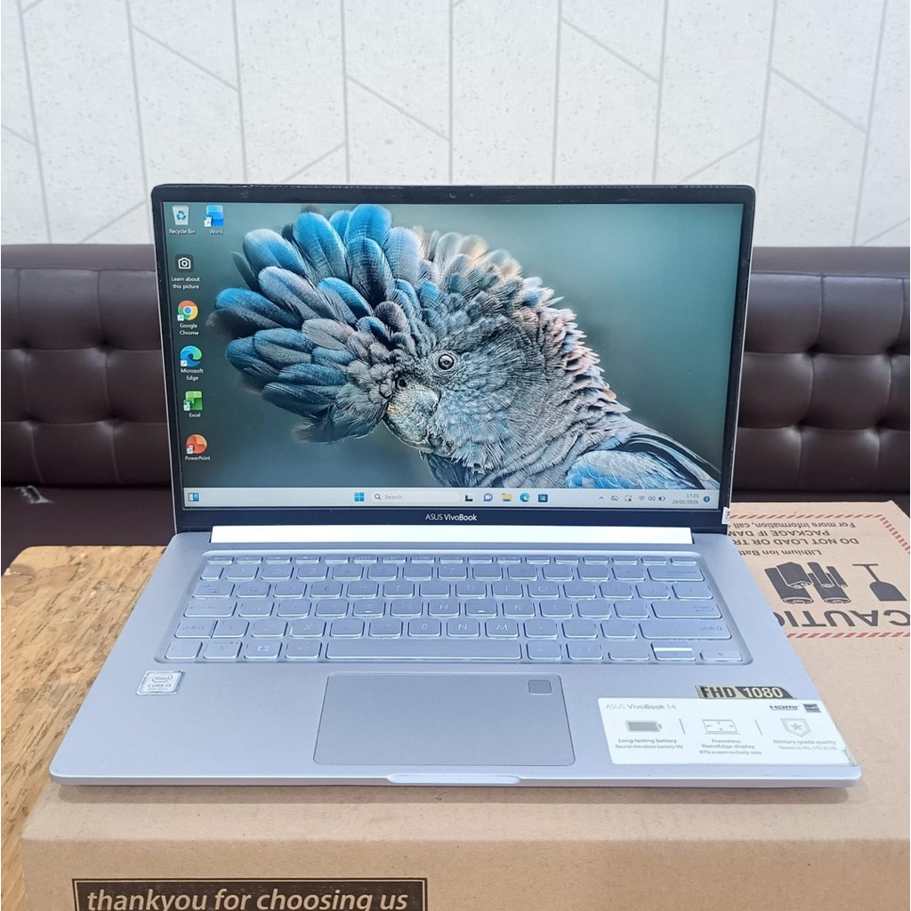Laptop Asus Vivobook K403F, Core i3-8145U, Ram 4Gb/512Gb, #Backlight, #IPS, Seri Baru, Ngebut, Super