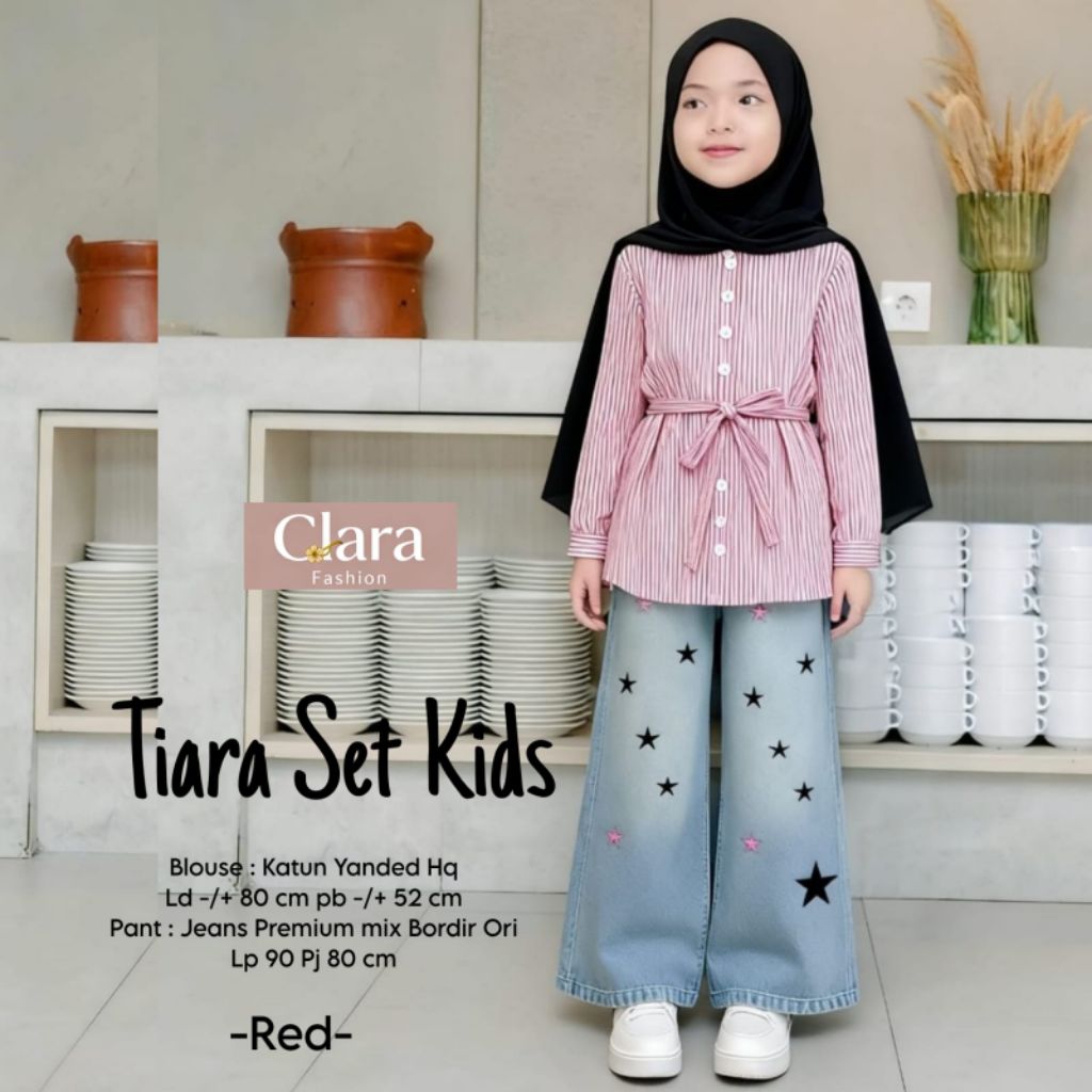 Set Anak Perempuan Tiara Set Kids By Clara Fashion One Set Anak Setelan Anak