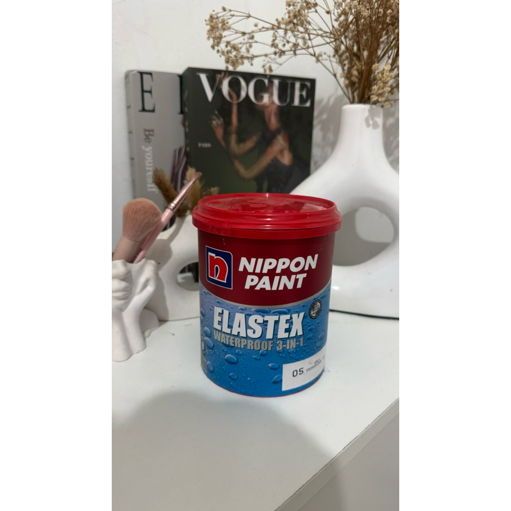 Noppon Paint ELASTEX 1KG CAT TEMBOK ANTI BOCOR WATERPROOFING NIPPON PAINT 1KG