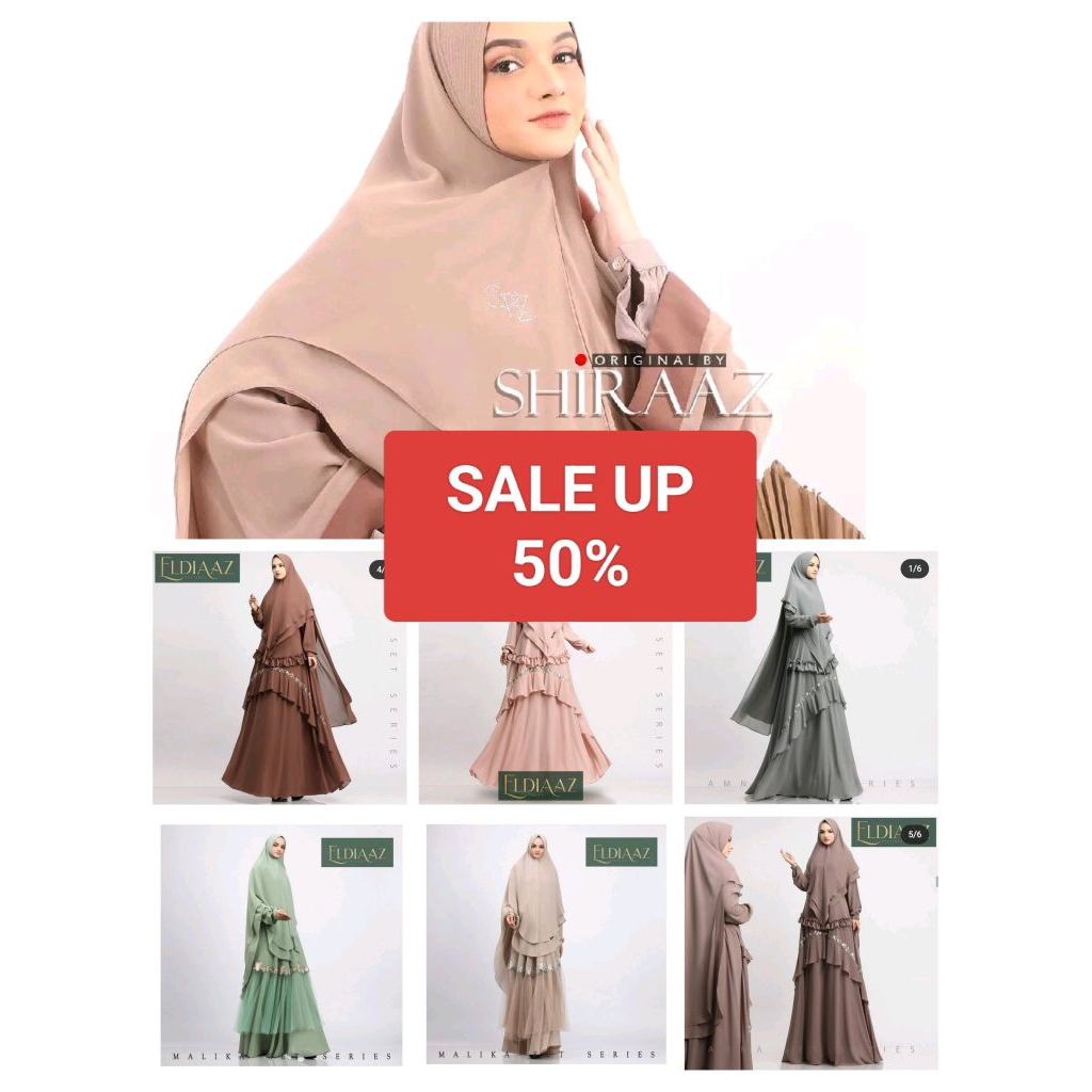SALE GAMIS SYAR'I SHIRAAZ &ELDIAAZ(40%off)