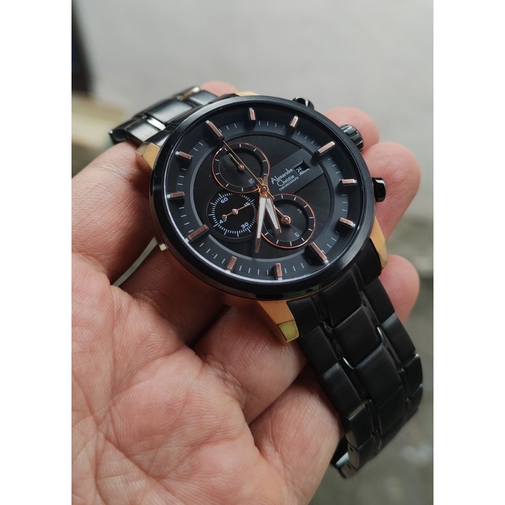 jam tangan original Alexandre Christie pria second bekas preloved