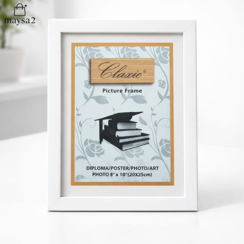 Bingkai Foto 10R/8R 20x25 cm Minimalis | Frame 10R/8R Bingkai Foto / Sertifikat / Poster | Hitam Put