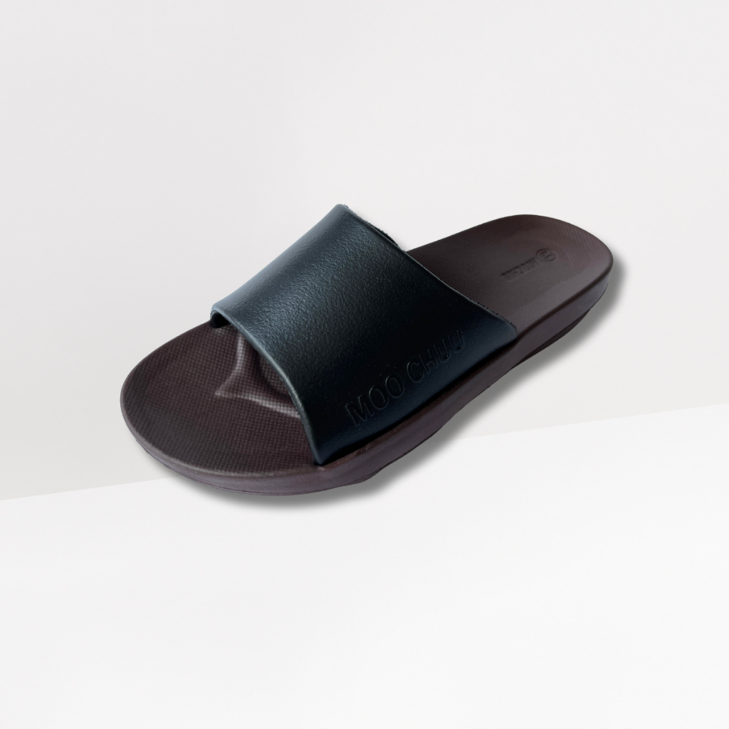 Moo Chuu P07 Sandal Unisex Tapak Coklat - Pilihan Tali dan Size