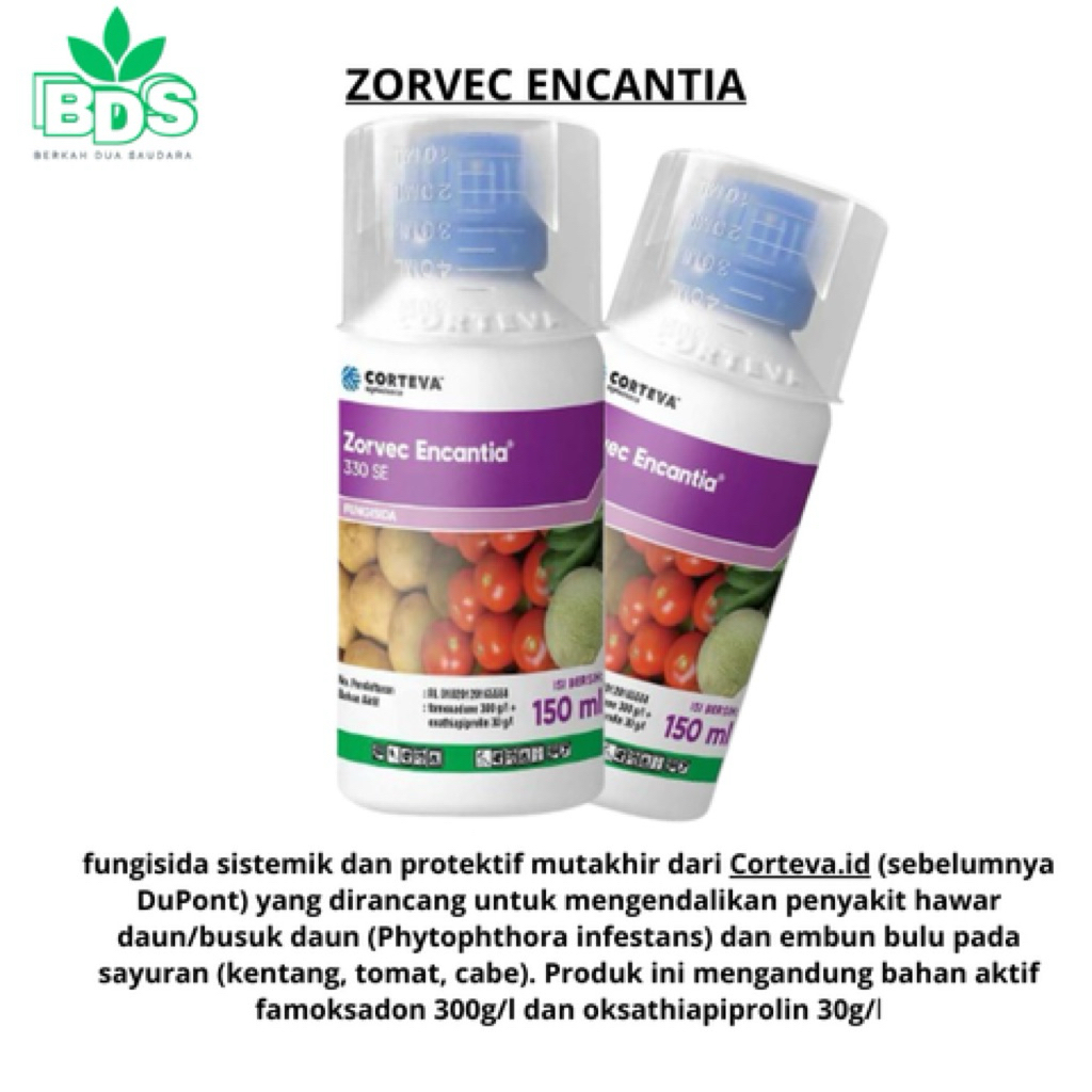 Fungisida Zorvec Encantia 330SE 150ml - Sistemik, Protektif, Efektif untuk Tomat dan Kentang