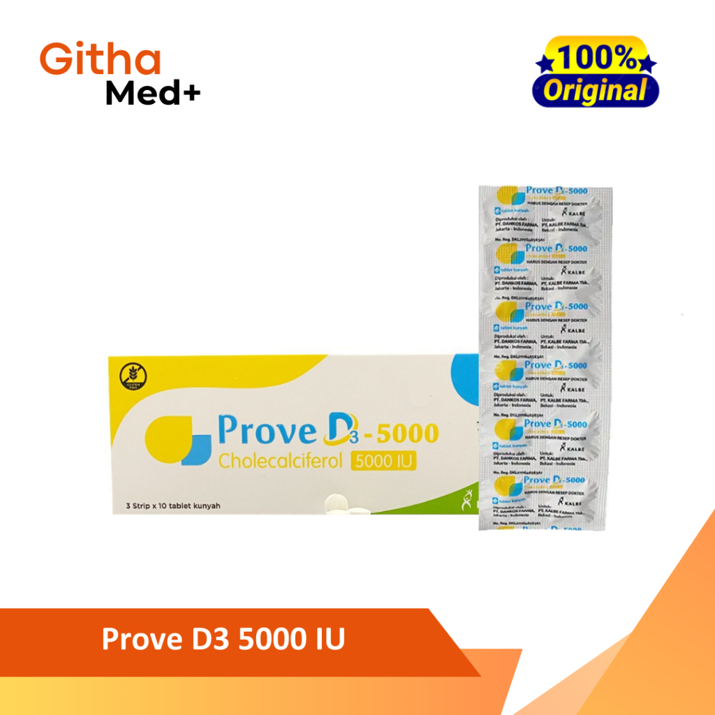 Prove D3 5000 IU - Kesehatan Tulang dan Imun Tubuh