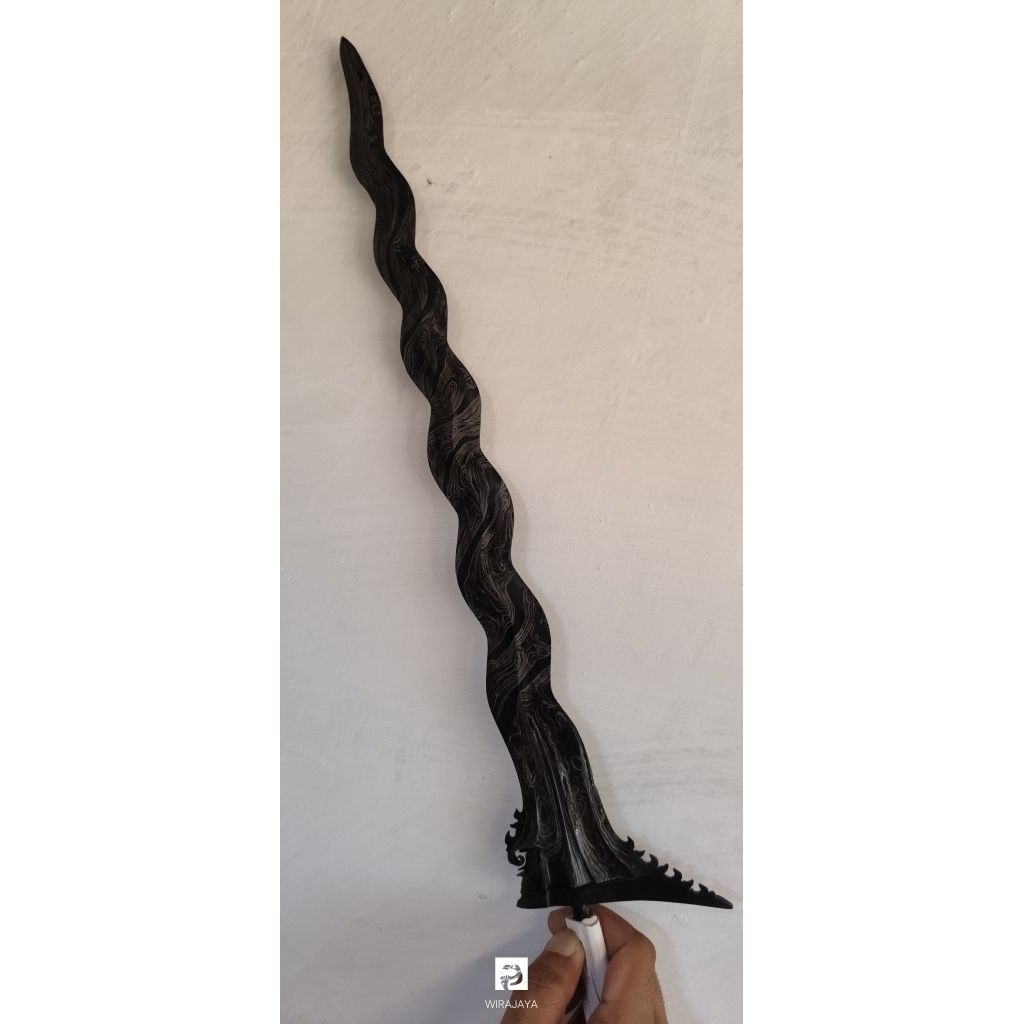 keris bali luk13 pamor kolbuntel  uk-+47cm murah