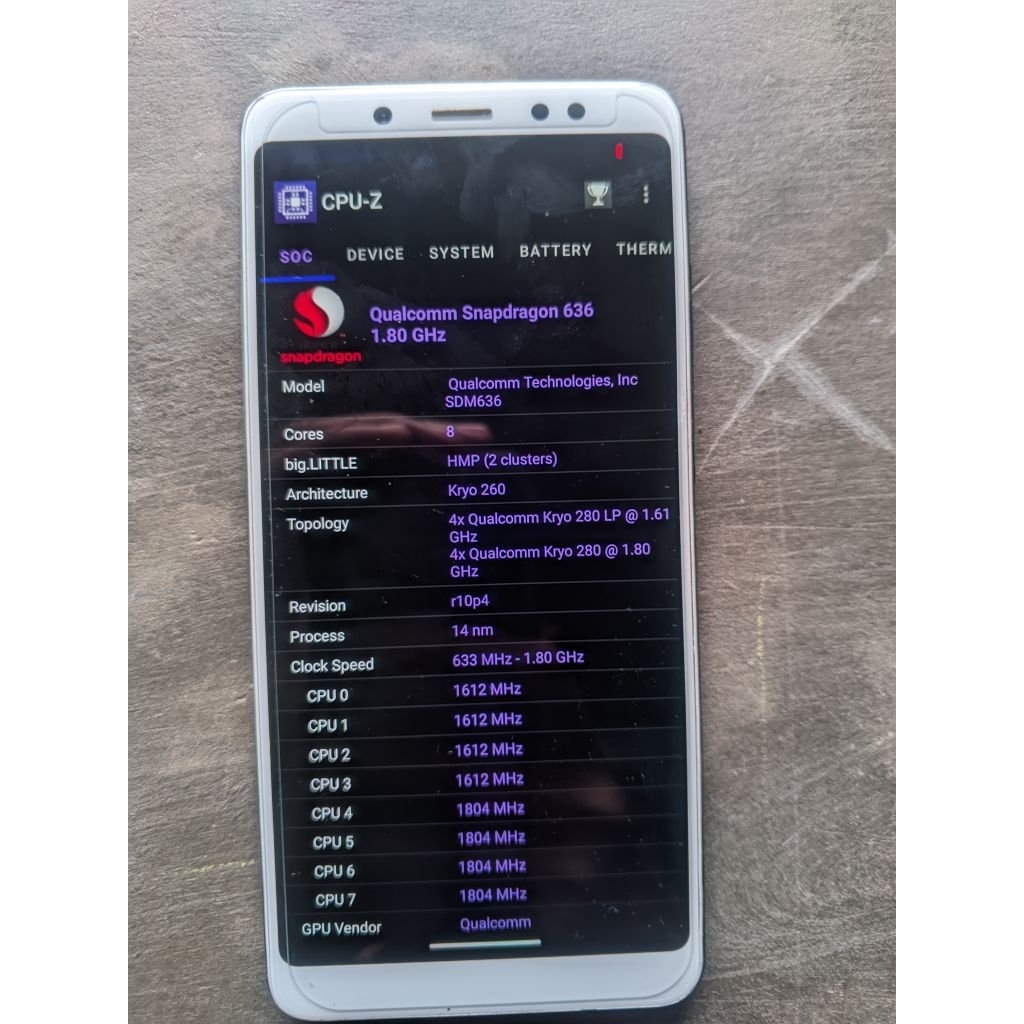 MESIN + Kamera Redmi Note 5 4/64 CUSTOM ROOM A16