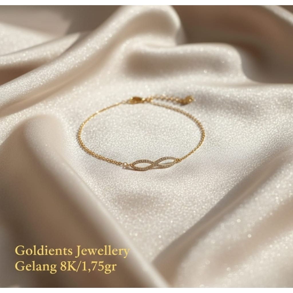gelang emas infinite //emas asli 8k