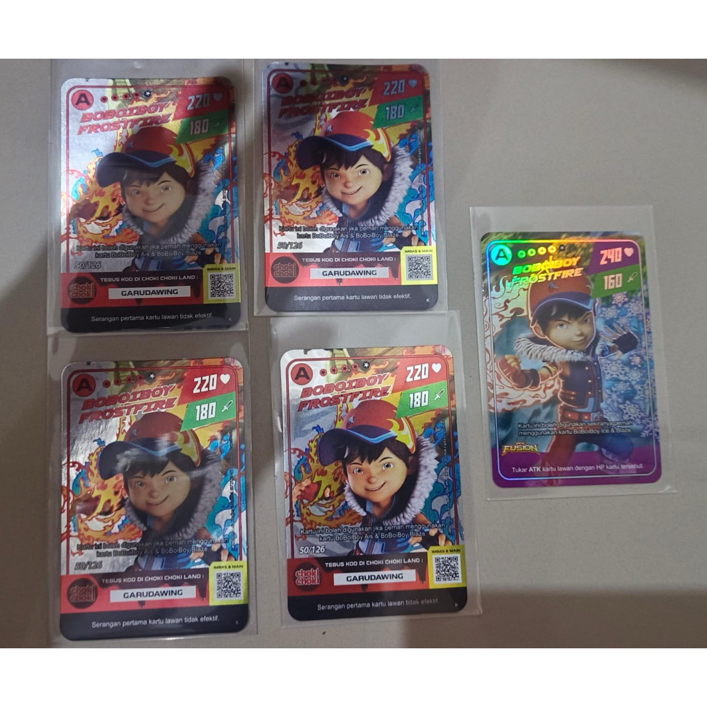 BoboiBoy Galaxy Card - Frostfire Coki Coki