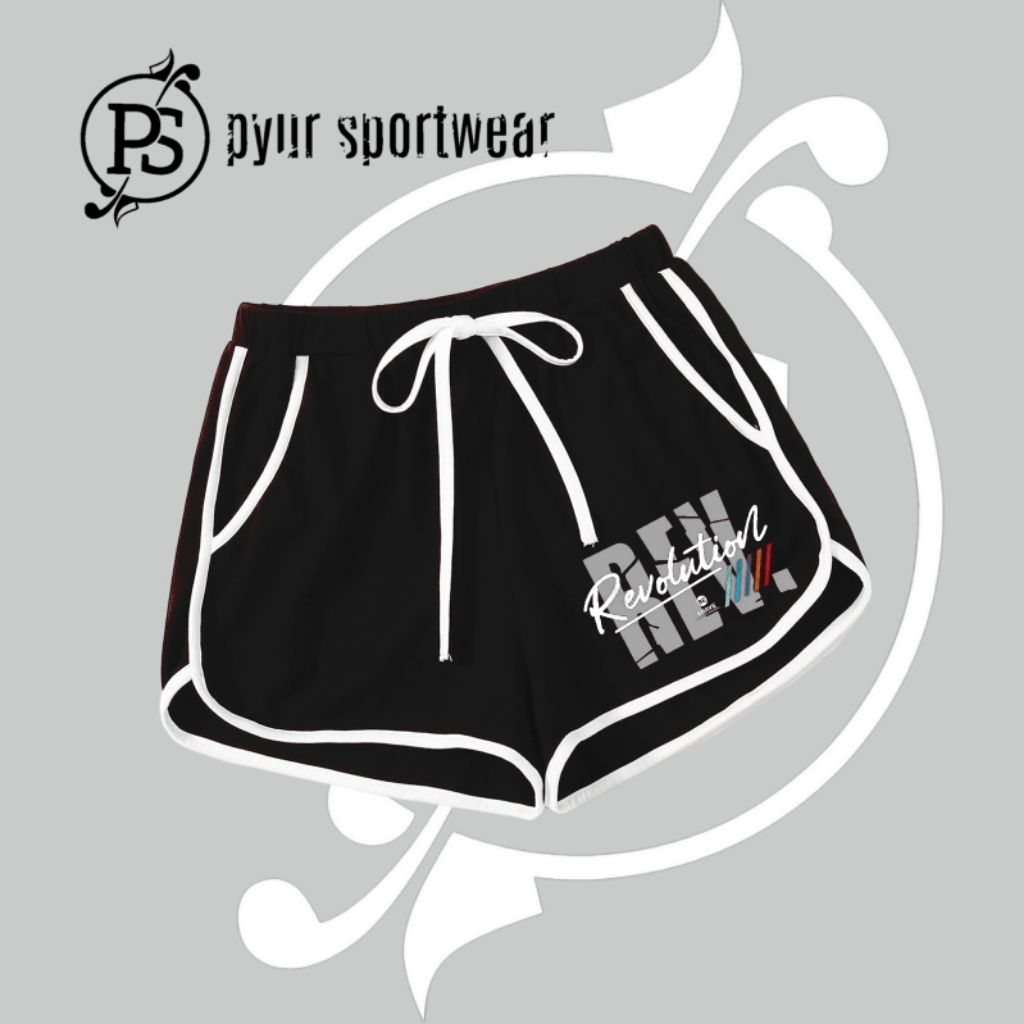 Pyur Sport ~ Hotpants Senam Original Pyur sport/zumba aerobic/jogging/celana olahraga