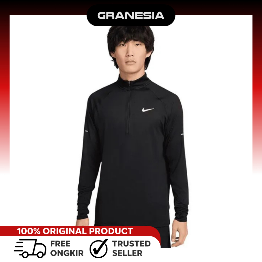 Baju Olahraga Lari Cowok Nike Stride Men's Dri-FIT 1/4-Zip Running Top HV2181010| Baju Olahraga Lari