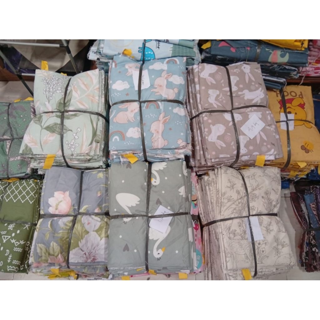 GROSIR KAIN KILOAN POLYMIKRO KARAKTER 1KG