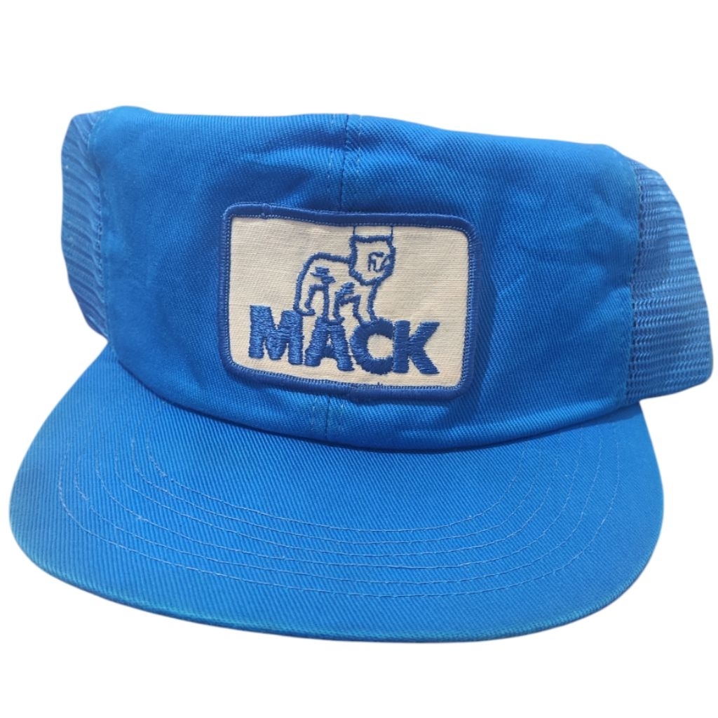Topi Vintage Trucker Mack Truck Patch Original