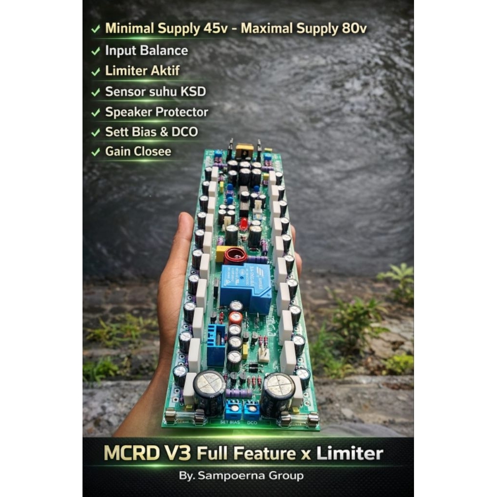 Driver MCRD V3 Full Feature x Limiter Flatt 2u30cm