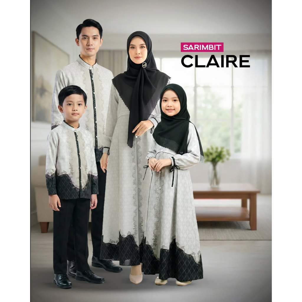 CLAIRE Rabbani Anak Dresslim Gamis Anak Perempuan Kemkid kemeja Koko Anak Laki Laki