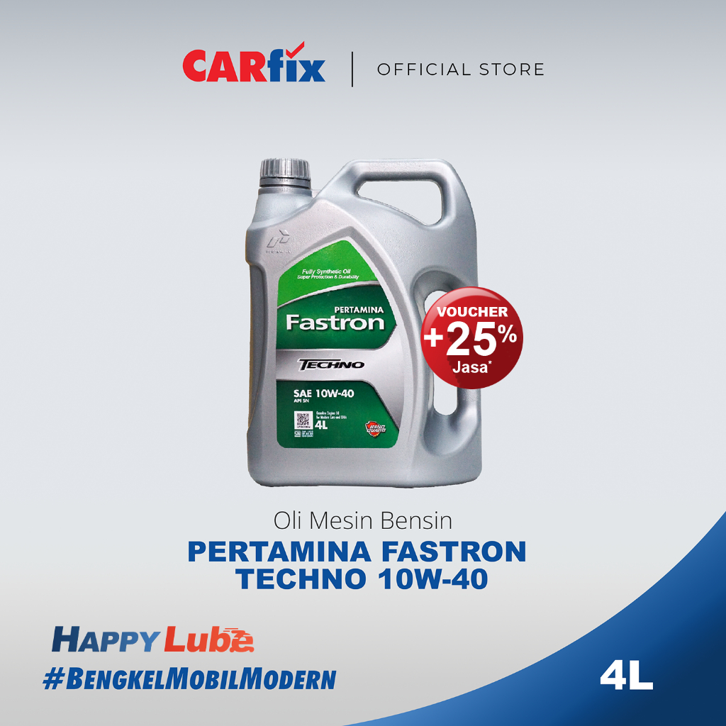 PERTAMINA FASTRON TECHNO 10W-40 4L - Oli mesin mobil