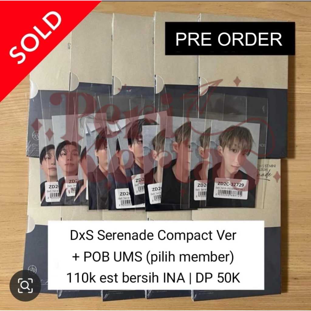 [PO DP ONLY] DxS ALBUM SERENADE COMPACT VER SEALED + POB UMS JAPAN DKSK PHOTOCARD VERSI DOKYEOM DK S