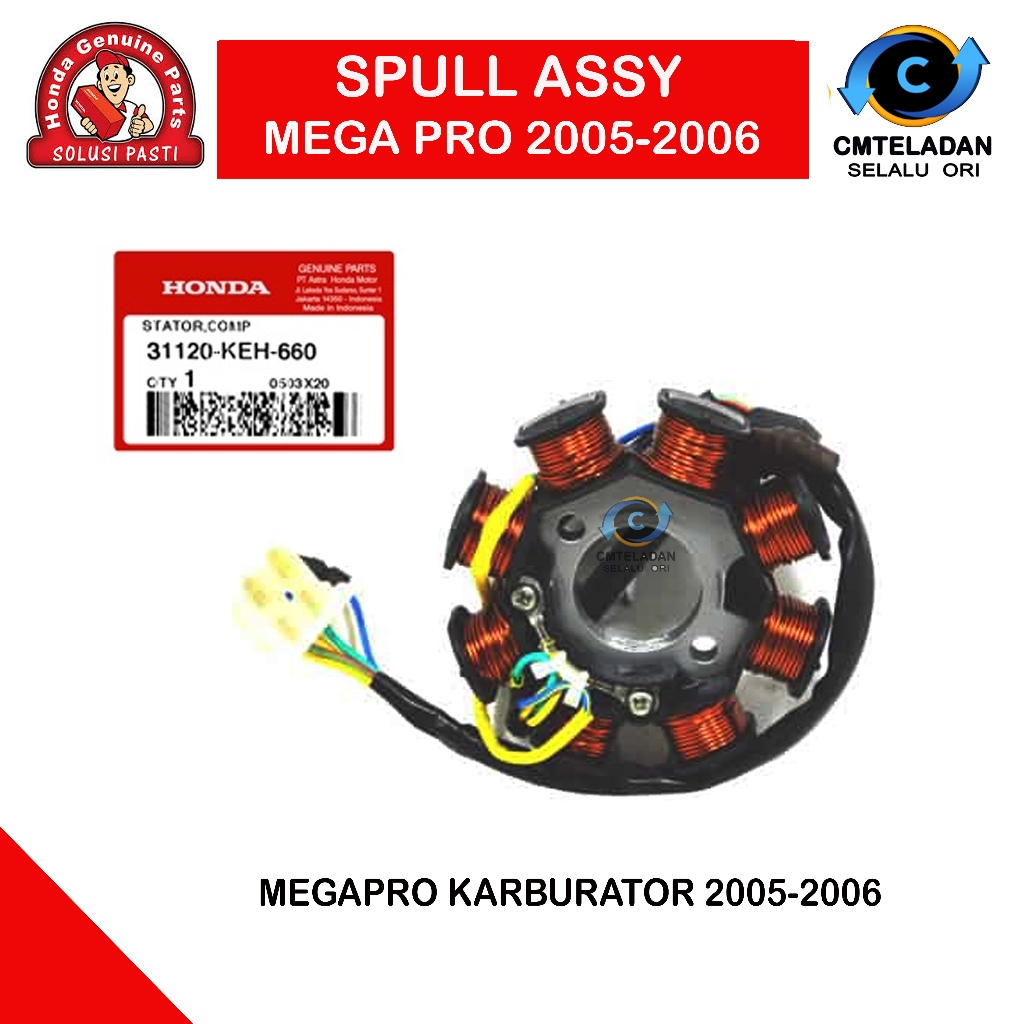 AHM Stator Comp Spull Spol Honda MegaPro Primus Karburator 2005-2006 ORIGINAL