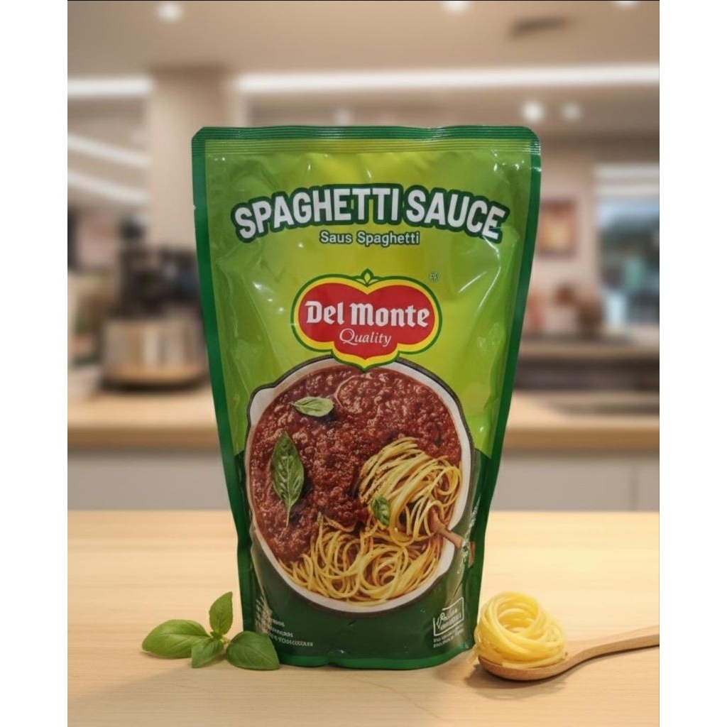 Delmonte Spaghetti Bolognese Sauce Saus Spageti 1kg Refill Pouch