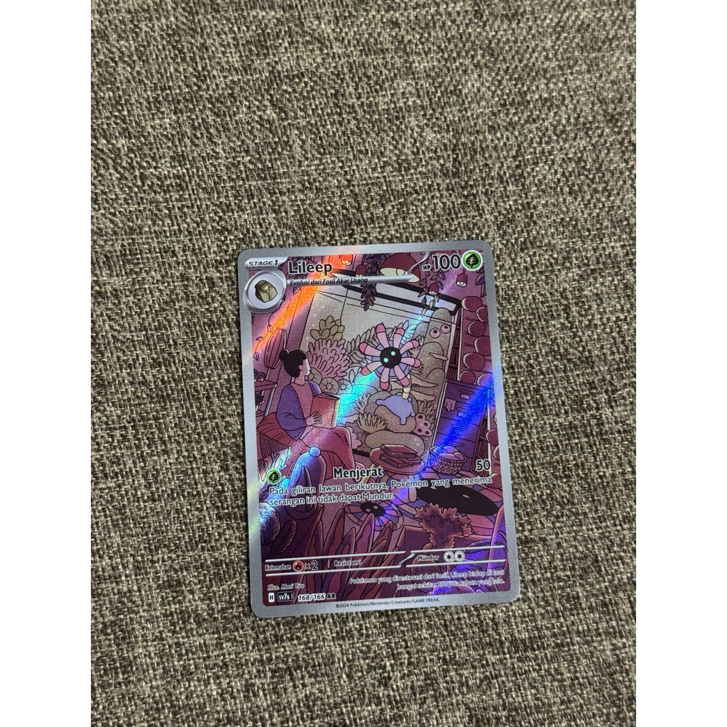 Pokemon Card LILEEP Indonesia Version