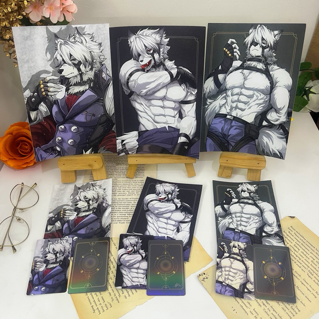 Fanmerch Zenless Zone Zero ZZZ Von Lycaon Artprint Photocard Glitter Hologram